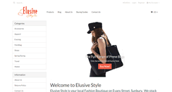 Desktop Screenshot of elusivestyle.com.au